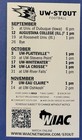 2026 Uw-stout Blue Devils Schedule      College Football Sked Cool Card       