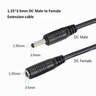 Liwinting Dc Power Adapter Extension Cord 3 5mm X 1 35mm Male To Female