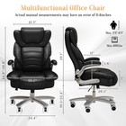Big Tall Executive Office Chair Ergonomic Leather Heavy Duty Computer Desk Chair