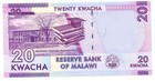 Reserve  Bank Of Malawi Malawi 20 Kwacha 2014 Gem U