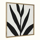 Sylvie Modern Botanical Neutral Abstract 1 Framed 30l  X 30w  Bright Gold