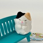 Mini Hige Manjyu White Cat Plush Amuse Japan