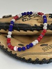 Mlb Inspired Boys Rhinestone Beaded Baseball Necklace All Mlb Team Colors Avail