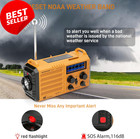 Emergency Radio With Noaa Weather Alert  Solar Hand Crank Am fm  Usb Charger
