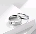 Matching Heart Promise Ring I Love You Engagement Wedding Band Set For Him   Her