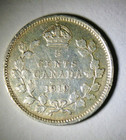 1919 5 Cents Silver Canadian King George V Coin