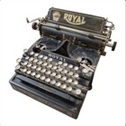 Antique Royal Standard No  5 Flatbed Staircase Typewriter For Parts Or Repair