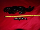 2-vintage Black Panther Figurine 5    14  Long Japan Mid Century
