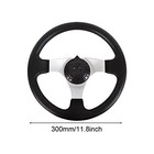  Off-road Steering Wheel  300mm Pu Foam Ergonomic  Smooth Atv With Holes For 