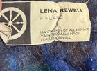 Vintage Lena Rewell Of Finland Handwoven Mohair Throw Blanket 36 X 74    Fringe