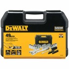 Dewalt Dwmt45049 1 2       Mechanics Nano Bit Tool Set  Polished Chrome  49 Pc 