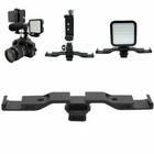 Camera Cold Shoe Mount Extension Bar Camera Fill Light Microphone Flash Bracket