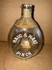 Haig And Haig Pinch Whiskey Bottle Clear Glass Scotland With Lid  Vintage Empty