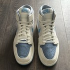 Nike Vtg Air Jordan 1 Zoom Comfort 2 High Dark Powder Blue Dunk Sz 13 Max Sb Euc