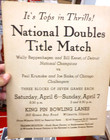 Rare Vtg 1940s Bowling Champions Poster Photos Paul Krumske Joe Sinke Bill Kenet