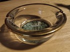 Vintage Glass Souvenir Ashtray Drive-thru Tree Redwood Highway  Calif 4 25  Dia 