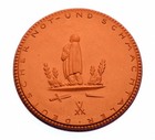 Germany Ww1 Porcelain 1923 Meissen Shame Taler Warmoney Notgeld Medal Weimar