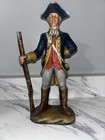Vintage Atlantic Mold Ceramic Soldier Statues Revolutionary War Civil War Set 3
