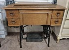 Antique 1913 White Rotary Treadle Sewing Machine Wood Cabinet Local Pickup Only