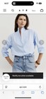 Ayr The Tate Button Down Shirt Women   s Size Small Oxford Blue
