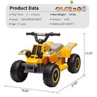 Kids Ride On Atv Car 6v Battery Powered Toddler 4 Wheeler Ride On Toys Xmas Gift