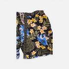 Caribbean Joe Men s Xxl Swim Trunks Black Tropical Floral Board Shorts Pockets