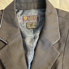 Ariat Pro Series Girls Show Coat Black Striped Size 14