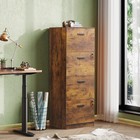 4 Drawer File Cabinet With Lock Vertical Filing Cabinet For A4 letter Size Files