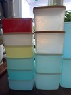 15pc Tupperware Square Round Freezer Container Set - 311 6c  312 4c  1311 8c