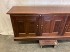 19thc Walnut American Store Display Counter Cabinet With Raised Panels