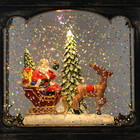 Christmas Snow Globe Music Water Glitter Lighted Lantern Decor Decorations Gifts