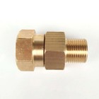 Solid Brass Live Swivel 3 8 Npt X 3 8 Npt Pressure Washer 3200 Psi