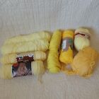Mixed Lot Of 8 Assorted Yellow Acrylic Worsted Weight  4 Yarn 3oz Skeins