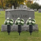 Bocola 4 Extended Flower Vase Headstones Grave Cemetery Decorations Human Tombst