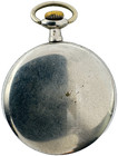 Antique 12s Wadsworth Open Face Pocket Watch Case Nickel Alloy Smooth Usa