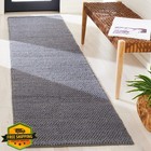 Safavieh Natura Runner Rug 2 3 x13  Dark Grey Wool Blend Hallway