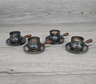 Vtg Mid-century Silverplated Individual Salt Cellars   Butter Warmers - Set Of 4