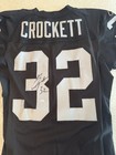 Oakland Raiders Team Issue Autographed Zack Crockett Home Reebok Jersey  32