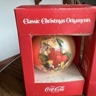 5 Vintage Coca-cola Classic Christmas  Ornaments Santa  Original Boxes 