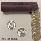  1  1942-1945 Jefferson War Nickel From Obw Roll Estate Ch-gem Bu Unc 35  Silver