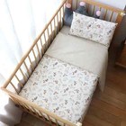 Baby Bedding Set Cotton Crib Cot Bed Cover Pillowcase Sheet Infant Gift 3 Pcs