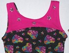 Moret Biketard Unitard Leotard Bodysuit Tank Colorful Hearts Glitter New Girl