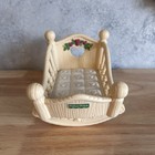 Fisher Price Briarberry Bear Cradle Toy  Vintage Rocking Bed Only 6 5    X 5   