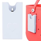 Phone Holder For Bogg Bag Accessories  Hard Abs Plastic  Universal Cell White