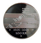 Norway 100 Kroner 2005 100 Year Anniversary - 1 Oz Silver - With Box And Coa