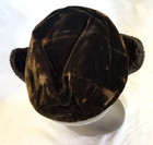 Brown Velvet Velour Cocktail Beret Riding Hat Fascinator 1940s To 1950s Vtg