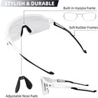 Rockbros Cycling Photochromic Sunglasses Bicycle Uv400 Glasses White Frame