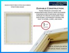 1-1 2  Medium Grain Cotton Artist Stretched Canvas  Many Sizes Bulk Discounts 