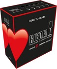 Riedel Heart To Heart Riesling sauvignon Blanc Glasses Set Of 2 Crystal Wine 