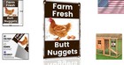 Easy-hang Vintage Tin Sign - 8x12 Farm Fresh Butt Nuggets For Rustic Charm